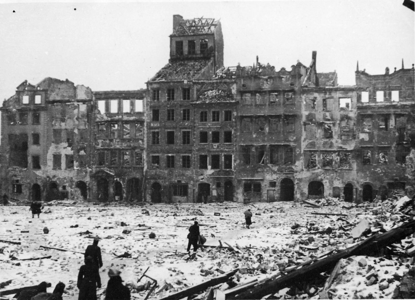 Warszawskie Stare Miasto w 1945 r. Fot. Wikimedia Commons