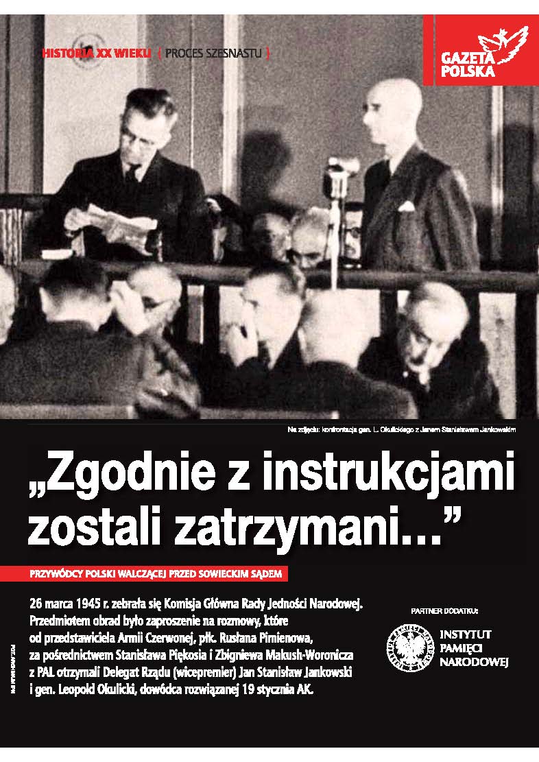 Proces szesnastu – dodatek historyczny do „Gazety Polskiej” z 17 czerwca 2020 - okładka