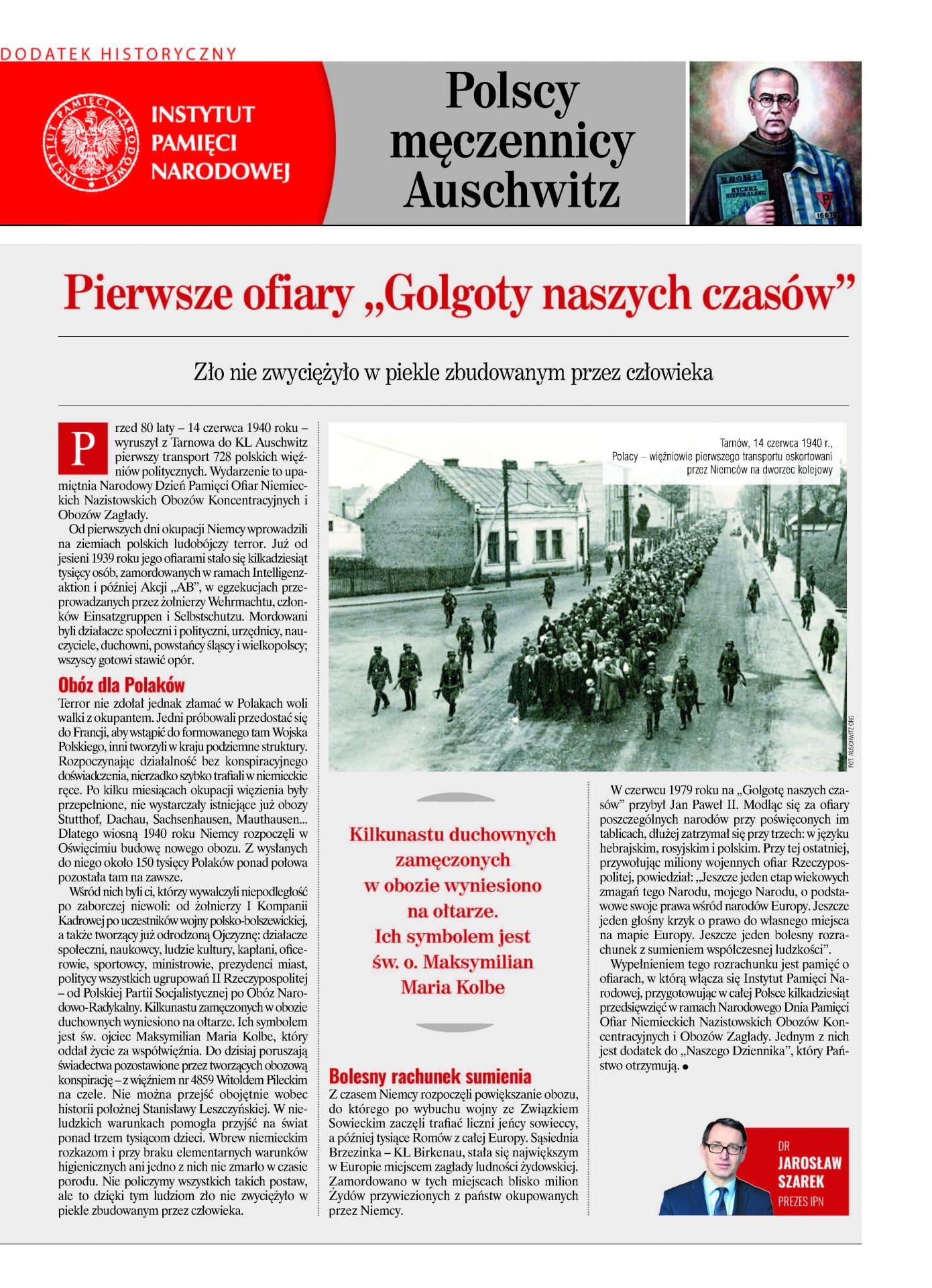 Polscy męczennicy Auschwitz – dodatek historyczny do „Naszego Dziennika” z 13–14 czerwca 2020 - okładka