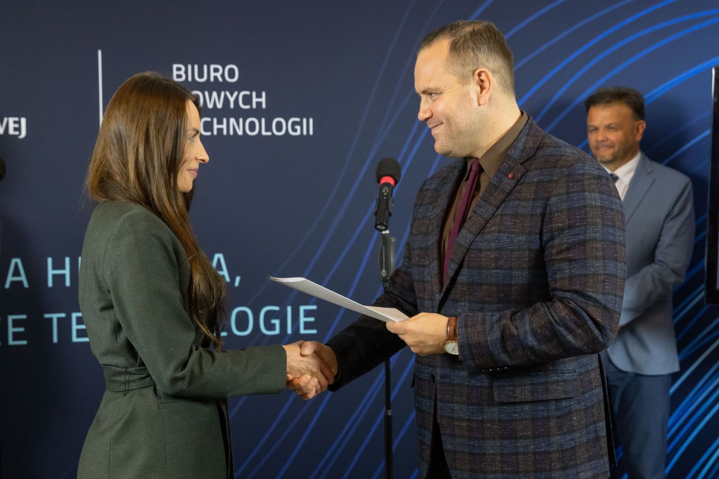 Konferencja prasowa na temat powołania Biura Nowych Technologii – 13 września 2021. Fot. Mikołaj Bujak (IPN)