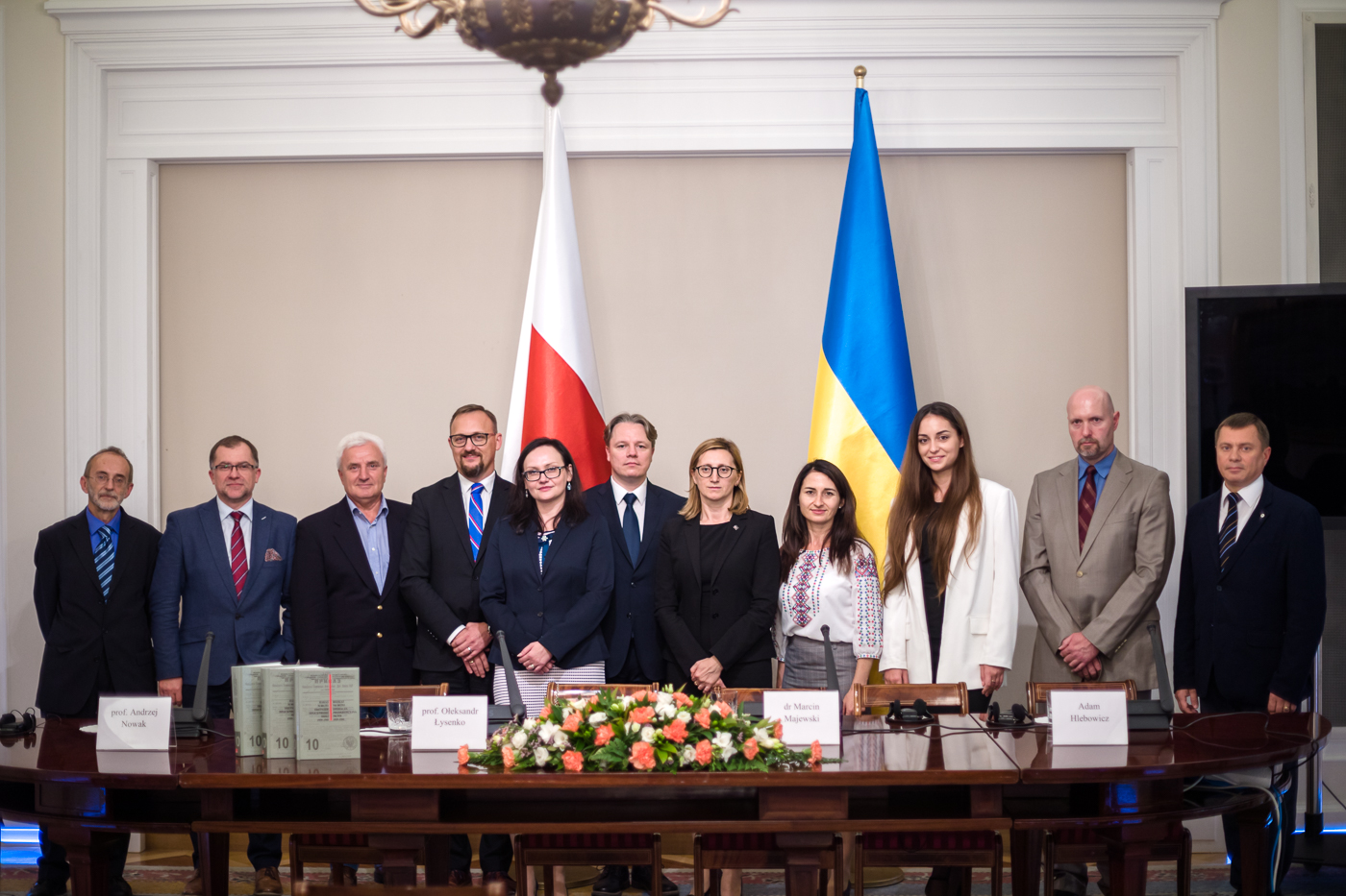 Polsko-ukraińska grupa robocza archiwistów i historyków na spotkaniu w Belwederze – 14 września 2021. Fot. Sławek Kasper (IPN)