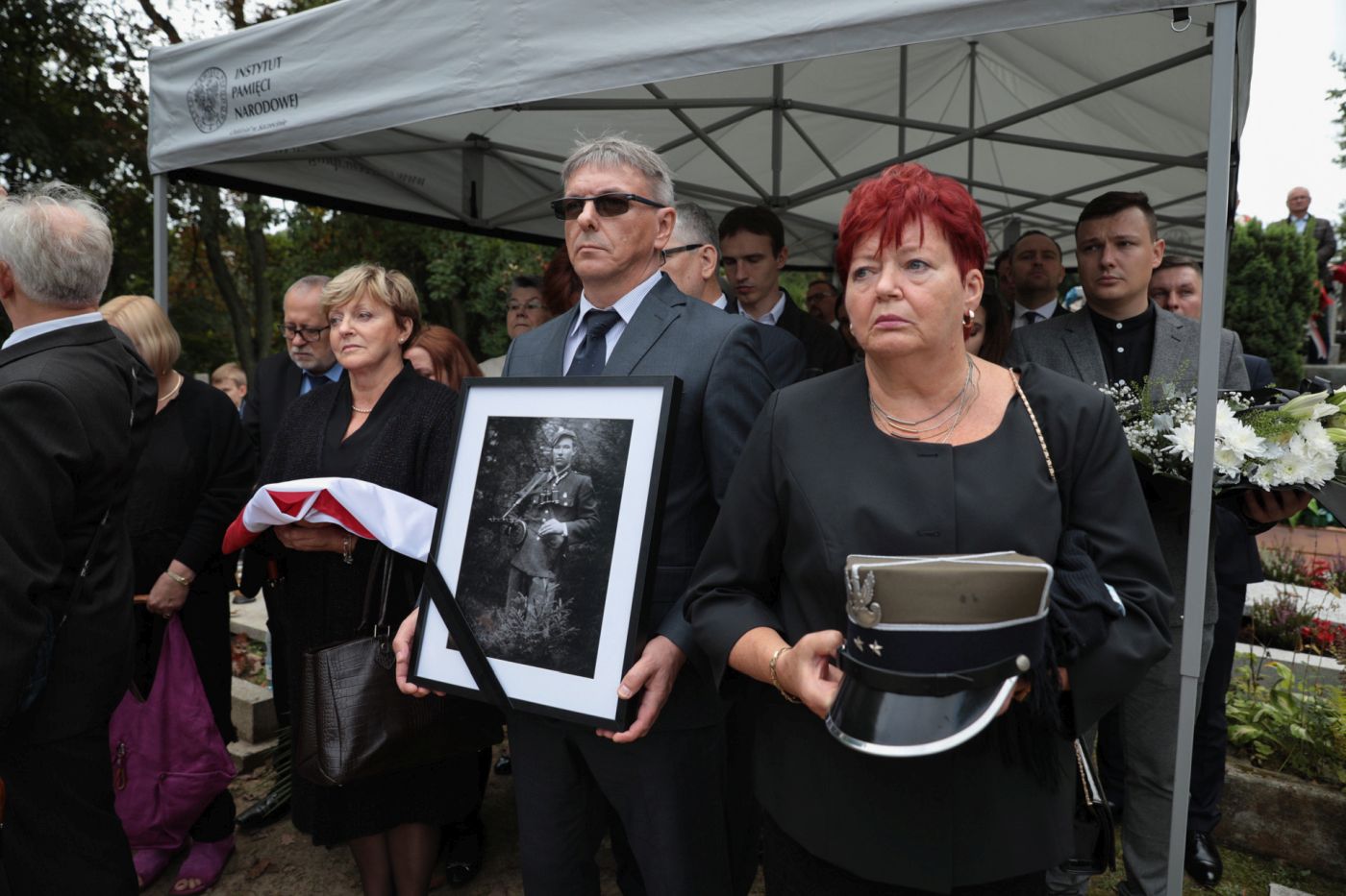 Uroczystości pogrzebowe Antoniego Wąsowicza ps. „Roch” – Golczewo, 16 września 2021. Fot. Mikołaj Bujak (IPN)