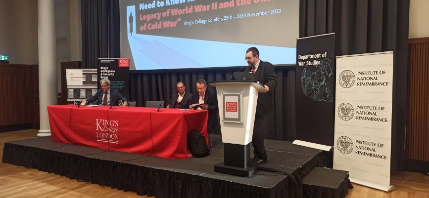 Międzynarodowa konferencja naukowa „Need to Know X: The Intelligence Legacy of World War II and the Onset of Cold War” – Londyn, 25–26 listopada 2021. Fot. Sylwia Szyc (IPN)
