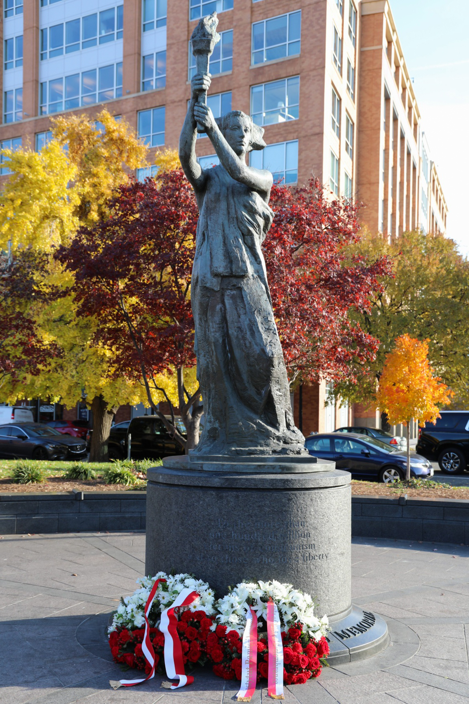 Pomnik Ofiar Komunizmu w Waszyngtonie – 2 grudnia 2021. Fot. Adrianna Garnik (IPN)