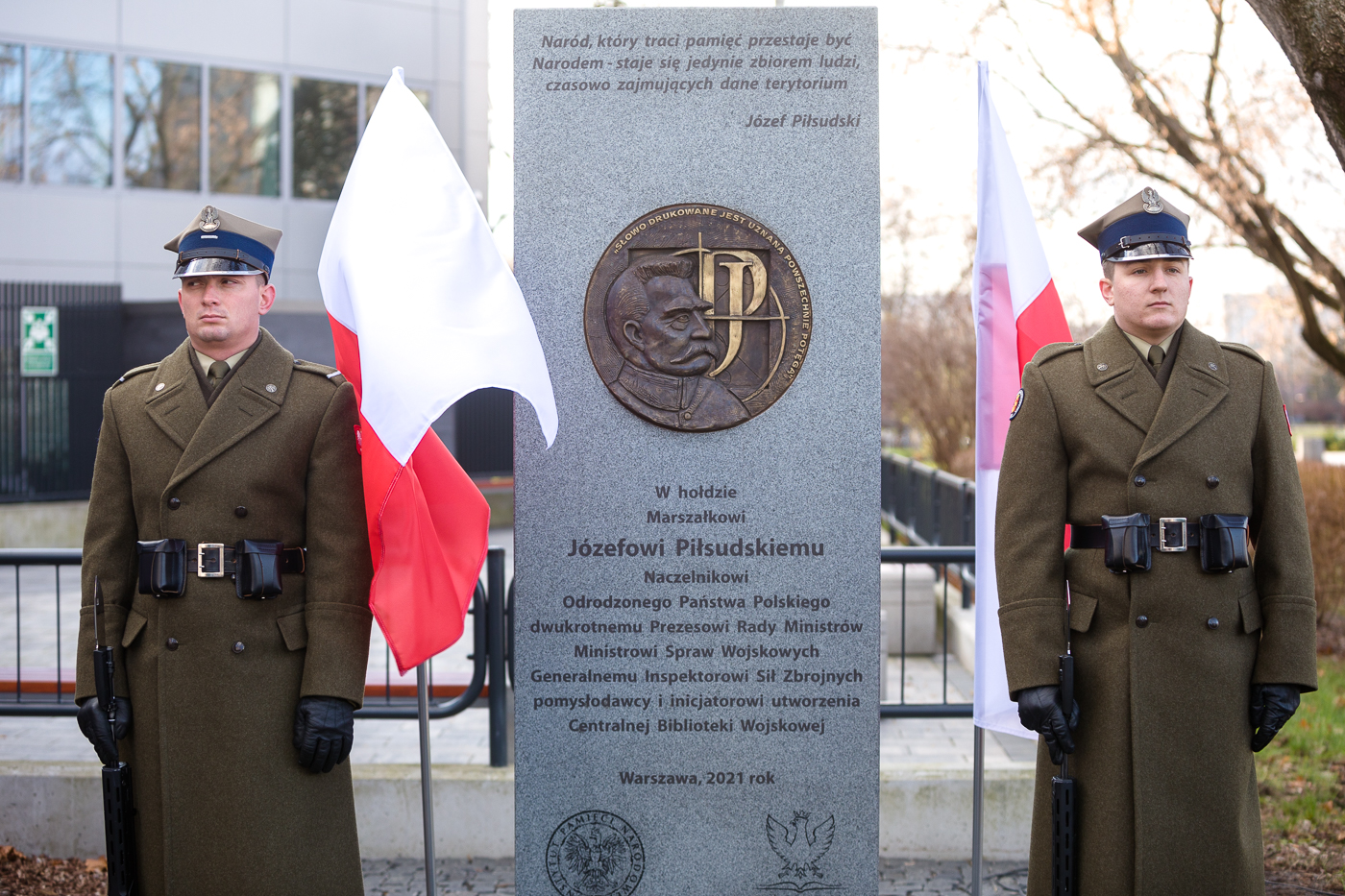 Uroczystości z okazji 154.rocznicy urodzin marszałka Józefa Piłsudskiego – Warszawa, 3 grudnia 2021. Fot. Sławek Kasper (IPN)