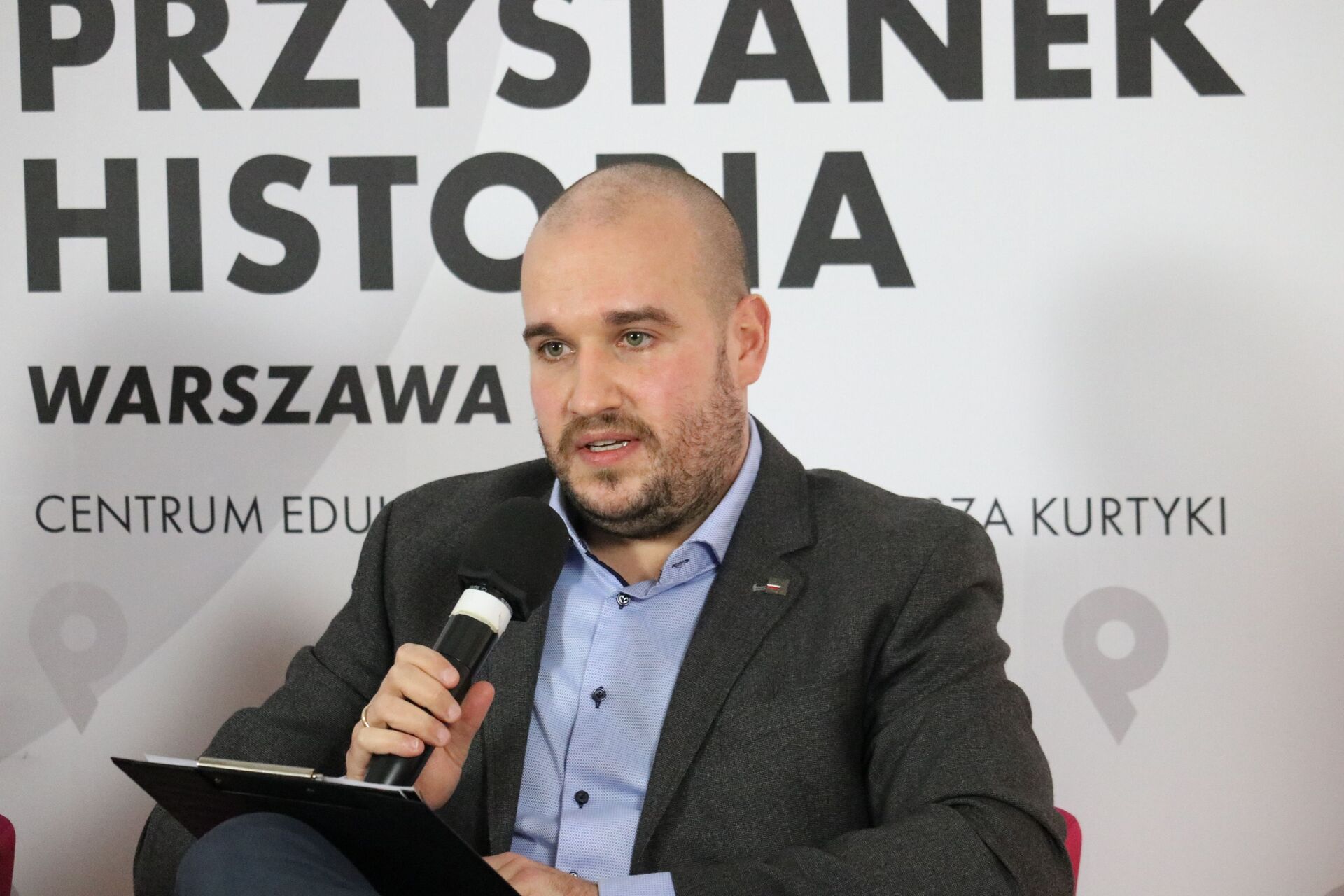 Dr Marcin Krzek-Lubowiecki, OBUWiM IPN w Krakowie – autor książki. Fot. Aleksandra Wierzchowska (IPN)