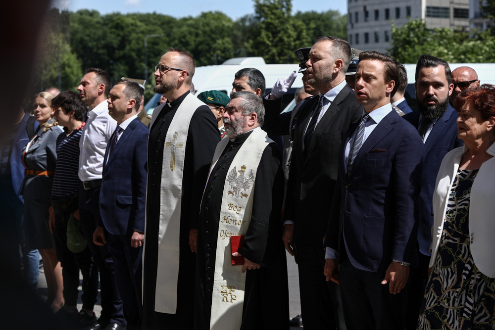 Uroczystość odsłonięcia tablicy upamiętniającej ppłk. Wacława Lipińskiego – Warszawa, 28 maja 2024. Fot. Sławek Kasper (IPN)