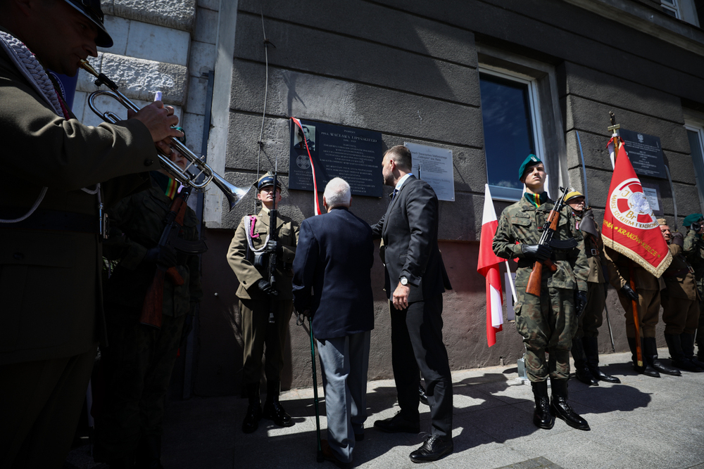 Uroczystość odsłonięcia tablicy upamiętniającej ppłk. Wacława Lipińskiego – Warszawa, 28 maja 2024. Fot. Sławek Kasper (IPN)