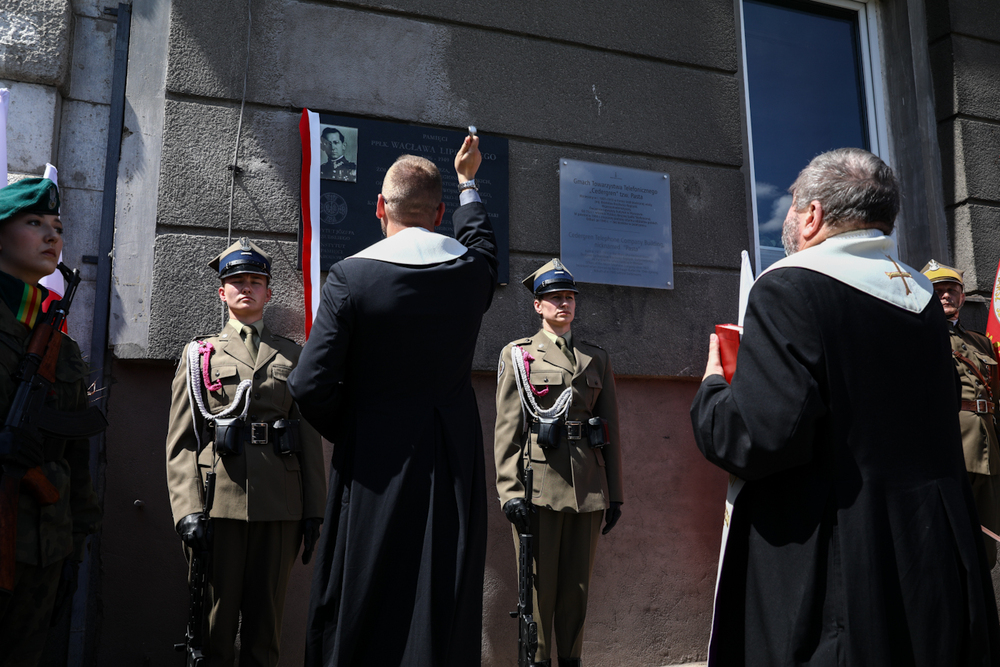 Uroczystość odsłonięcia tablicy upamiętniającej ppłk. Wacława Lipińskiego – Warszawa, 28 maja 2024. Fot. Sławek Kasper (IPN)