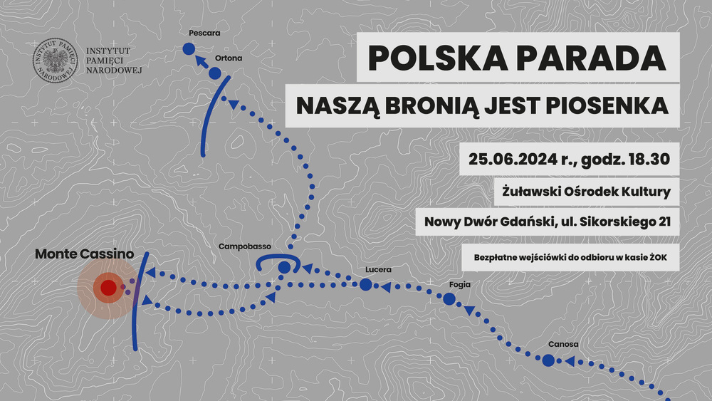 Spektakl muzyczny „Polska Parada. Naszą bronią jest piosenka” – Nowy Dwór Gdański, 25 czerwca 2024
