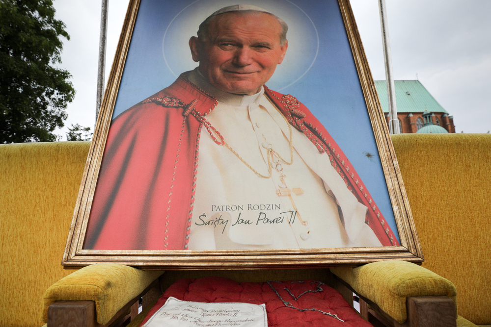 Otwarcie wystawy „Gaude Mater Polonia. Jan Paweł II w Ojczyźnie. 2–10 czerwca 1979” w Gnieźnie – 3 czerwca 2024. Fot. Mikołaj Bujak (IPN)