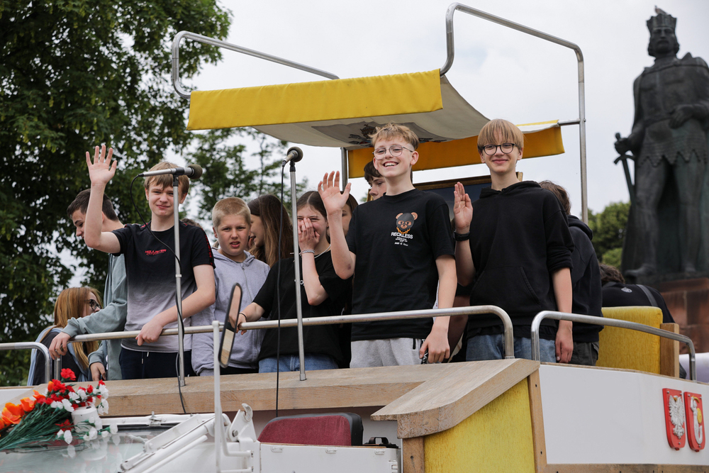 Otwarcie wystawy „Gaude Mater Polonia. Jan Paweł II w Ojczyźnie. 2–10 czerwca 1979” w Gnieźnie – 3 czerwca 2024. Fot. Mikołaj Bujak (IPN)