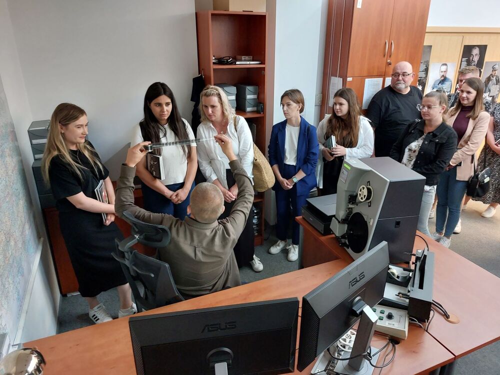 Studenci Wydziału Pedagogiki Akademii Zamojskiej w Archiwum IPN – 4 czerwca 2024. Fot. Paweł Zielony (IPN)