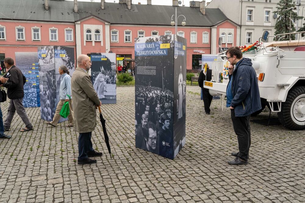Otwarcie wystawy „Gaude Mater Polonia. Jan Paweł II w Ojczyźnie. 2–10 czerwca 1979” w Częstochowie – 4 czerwca 2024. Fot. Marcin Jurkiewicz (IPN)