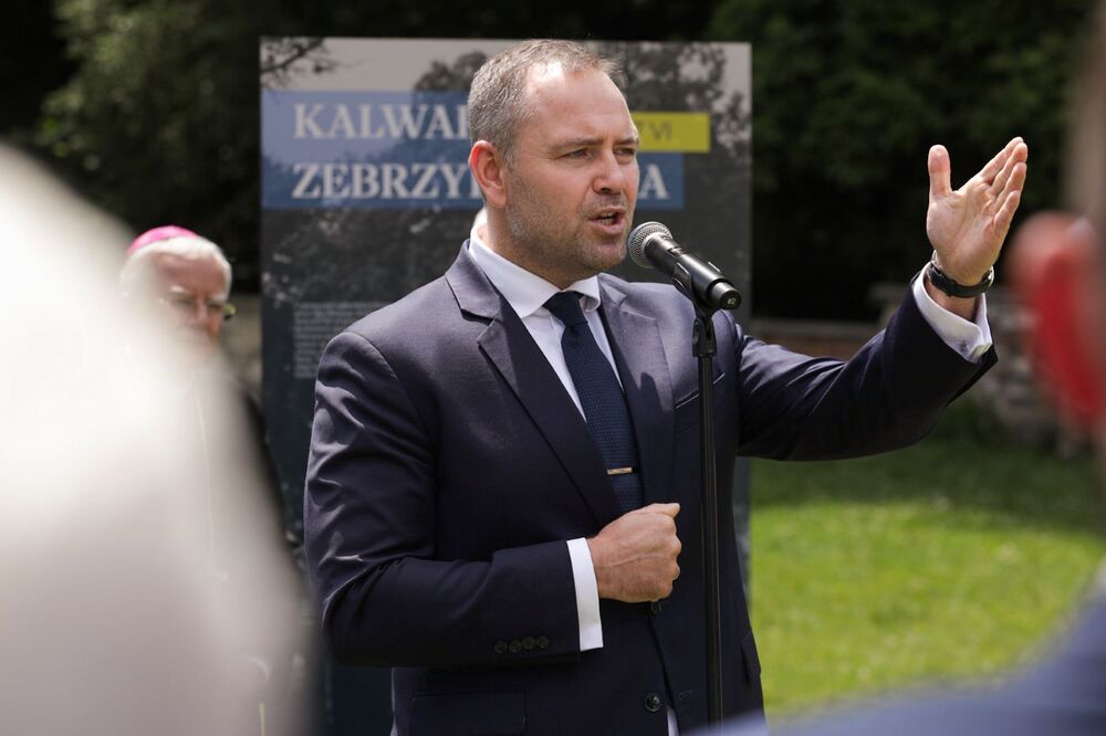 Wystawa IPN o pierwszej pielgrzymce Jana Pawła II do Polski – Kraków, 6–7 czerwca 2024. Na zdj. prezes IPN dr Karol Nawrocki. Fot. Mikołaj Bujak (IPN)