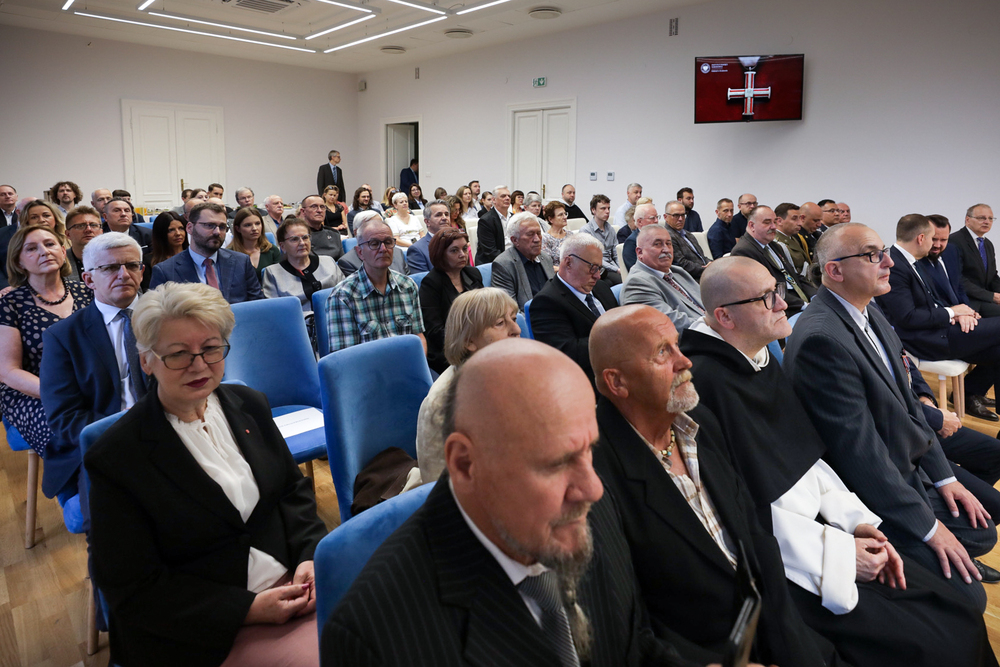 Uroczystość wręczenia Krzyży Wolności i Solidarności oraz medali Reipublicae Memoriae Meritum – Kraków, 7 czerwca 2024. Fot. Mikołaj Bujak (IPN)