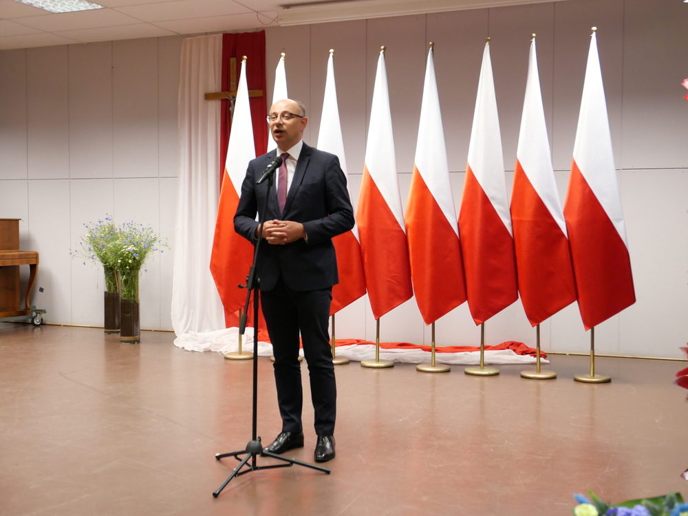 Obchody 40-lecia obrony krzyża w Miętnem – 7 czerwca 2024. Na zdj. zastępca prezesa IPN dr Mateusz Szpytma. Fot. Krzysztof Wojciechowski (IPN)