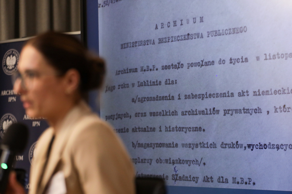 Międzynarodowa konferencja naukowa „Archiwa aparatu bezpieczeństwa PRL – struktury, organizacja, działalność” – Warszawa, 11 czerwca 2024. Fot. Mikołaj Bujak (IPN)