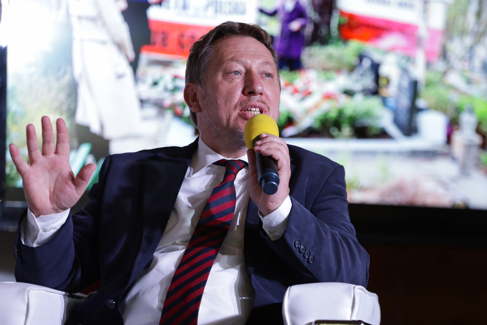 XIX Zjazd Klubów Gazety Polskiej – Sulejów, 15 czerwca 2024. Na zdj. prof. Jan Majchrowski. Fot. Mikołaj Bujak (IPN)