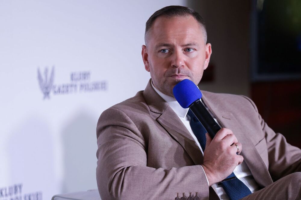 XIX Zjazd Klubów Gazety Polskiej – Sulejów, 15 czerwca 2024. Na zdj. prezes IPN dr Karol Nawrocki. Fot. Mikołaj Bujak (IPN)