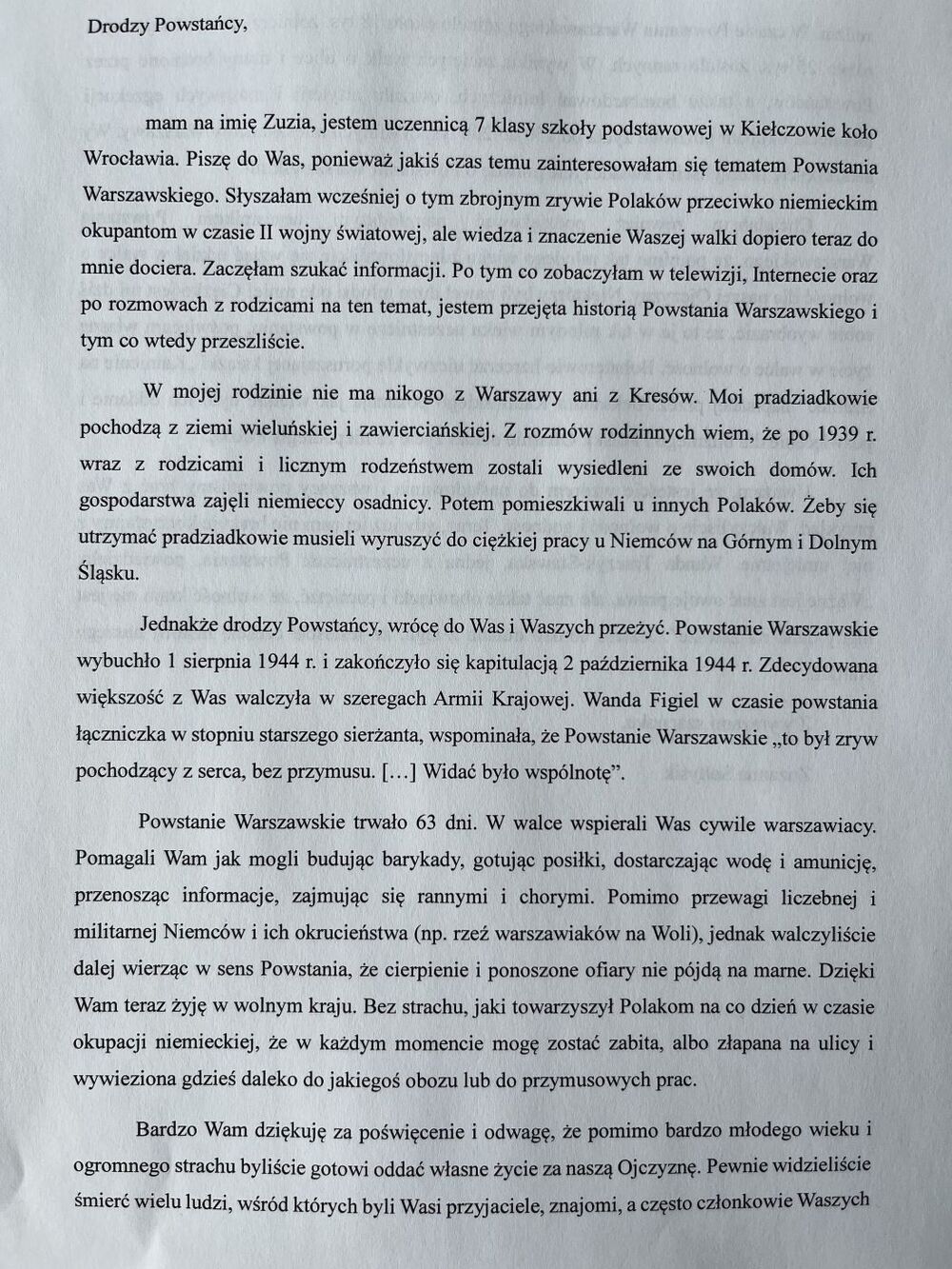 Rozstrzygnięcie konkursu „Powstańcy Warszawscy – Pamiętamy o Was!” – Warszawa, 18 czerwca 2024