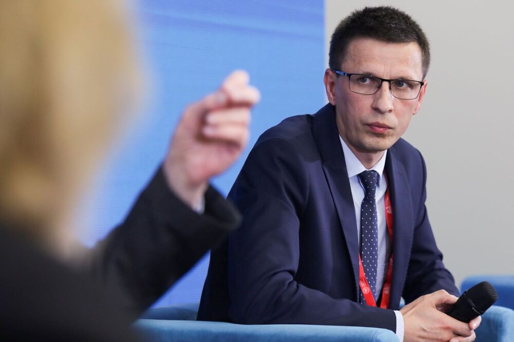 Debata „Formy oporu społecznego w Wielkopolsce i na Ziemi Lubuskiej w latach 1945–1989” – 19 czerwca 2024. Na zdj. dr Piotr Grzelczak. Fot. Mikołaj Bujak (IPN)