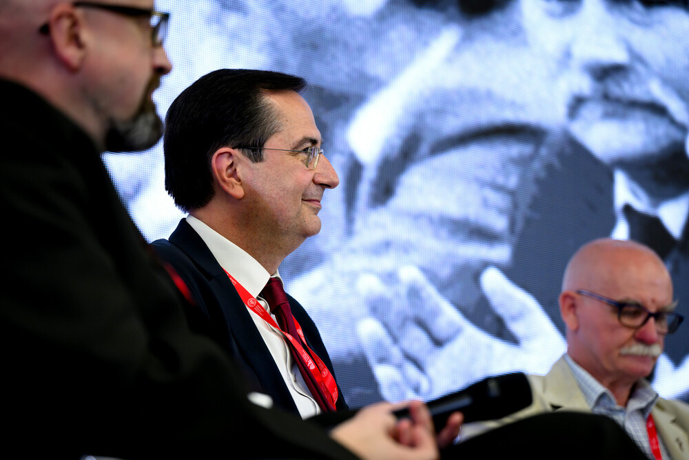 Debata „Czas przełomu 1989 roku w Wielkopolsce i na Ziemi Lubuskiej” – 19 czerwca 2024. Na zdj. prof. UAM dr hab. Konrad Białecki. Fot. Krzysztof Łojko (IPN)