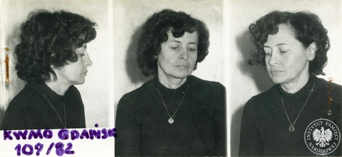 Zdjęcie sygnalityczne Janiny Wehrstein, 1982 r. (fot. z zasobu IPN)