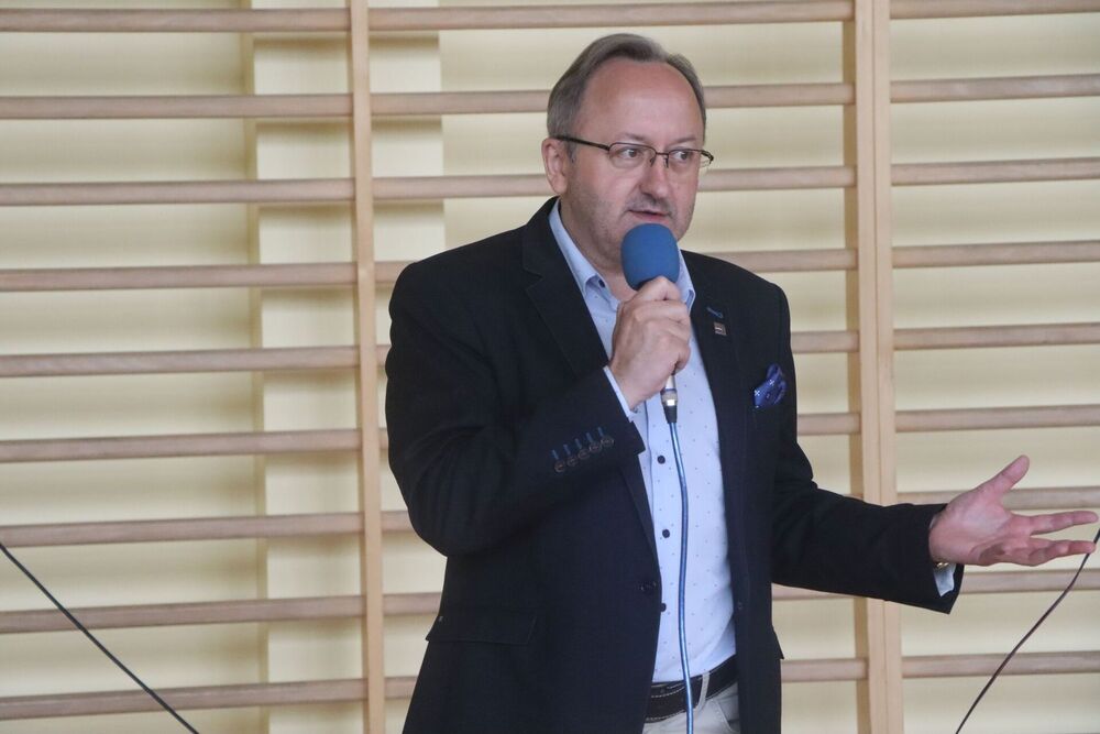 XXII Rajd Pieszy Szlakiem Żołnierzy 5. Wileńskiej Brygady AK mjr. „Łupaszki” – Bory Tucholskie, 22 czerwca 2024. Na zdj. zastępca prezesa IPN dr hab. Karol Polejowski. Fot. Artur Chomicz (IPN)