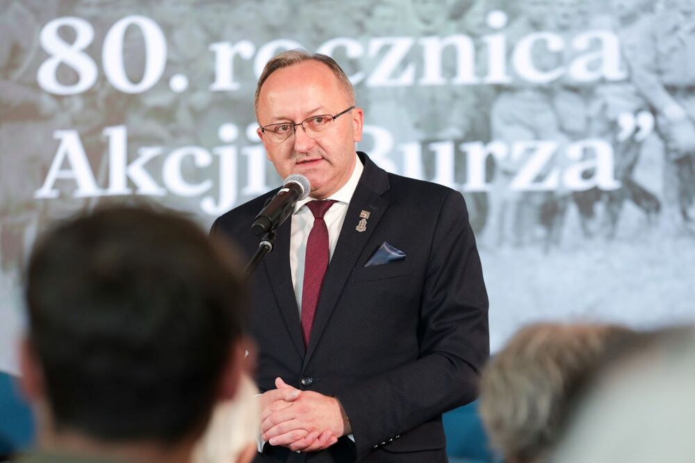 Konferencja poświęcona operacji bojowej Armii Krajowej akcji „Burza” – Warszawa, 27 czerwca 2024. Na zdj. zastępca prezesa IPN dr hab. Karol Polejowski. Fot. Mikołaj Bujak (IPN)