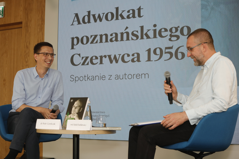 Spotkanie z cyklu „Książki Pełne Historii” z Piotrem Grzelczakiem – Warszawa, 26 czerwca 2024. Fot. Piotr Życieński (IPN)