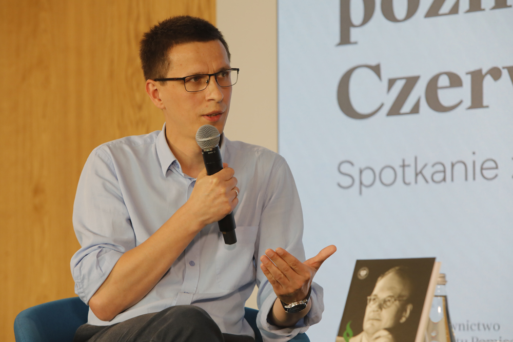 Spotkanie z cyklu „Książki Pełne Historii” z Piotrem Grzelczakiem – Warszawa, 26 czerwca 2024. Fot. Piotr Życieński (IPN)