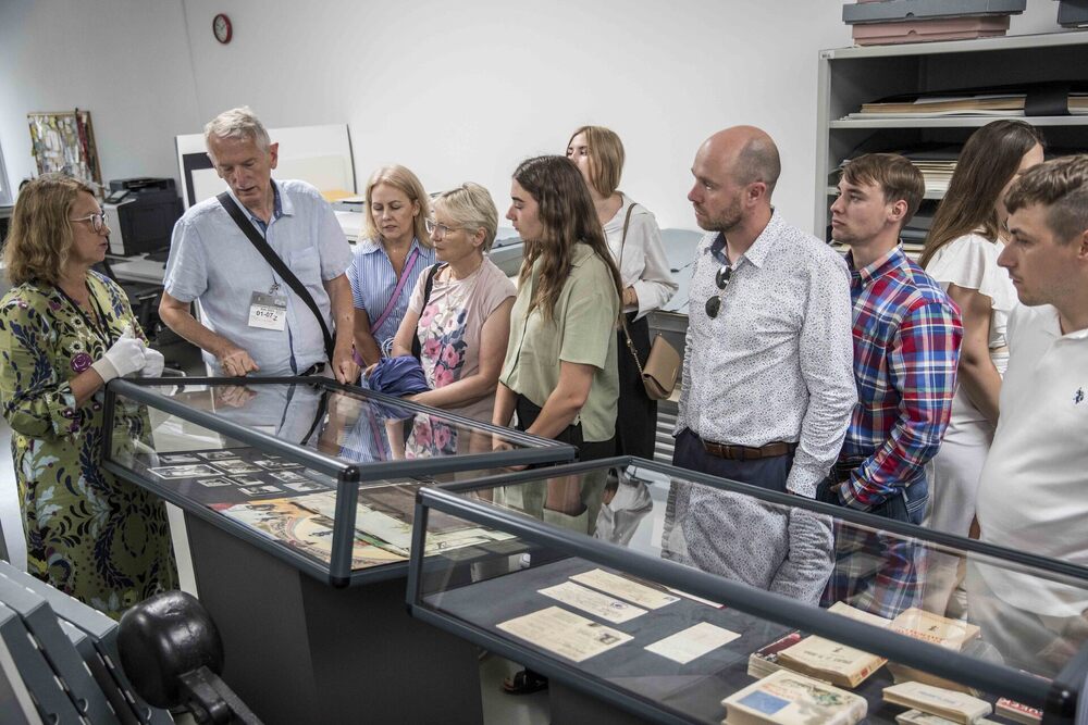 Wizyta studentów z Teksasu, uczestników Programu Wymiany Młodych Rolników Polska Teksas 2024 w Archiwum IPN – 1 lipca 2024. Fot. Katarzyna Adamów (IPN)