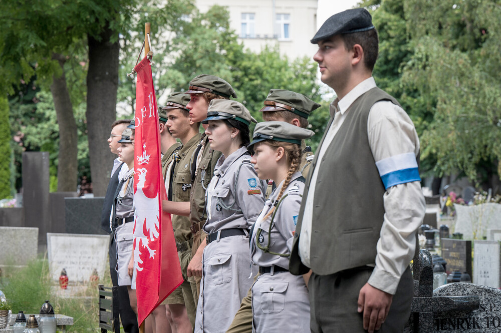 W Katowicach oznaczono grób powstańca śląskiego Franciszka Poloczka – 5 lipca 2024. Fot. Krzysztof Łojko (IPN)