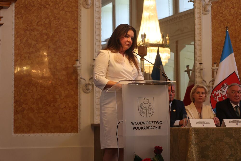 Sesja Sejmiku Województwa Podkarpackiego ustanawiająca błogosławioną Rodzinę Ulmów patronem województwa – Łańcut. 7 lipca 2024. Fot. Katarzyna Gajda-Bator (IPN)