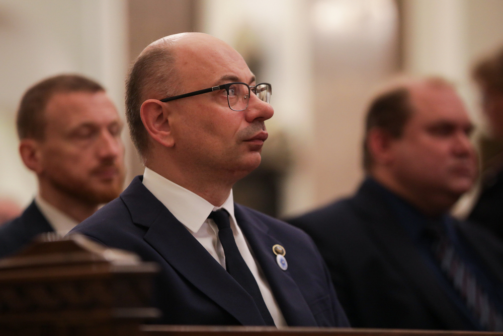 W Warszawie upamiętniono ofiary Zbrodni Wołyńskiej – 11 lipca 2024. Na zdj. zastępca prezesa IPN dr Mateusz Szpytma. Fot. Mikołaj Bujak (IPN)