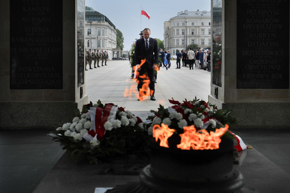 W Warszawie upamiętniono ofiary Zbrodni Wołyńskiej – 11 lipca 2024. Fot. Mikołaj Bujak (IPN)