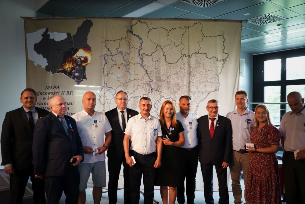 Uroczyste wręczenie Krzyży Obrońców Wołynia – Chełm, 12 lipca 2024. Fot. Mateusz Niegowski (IPN)