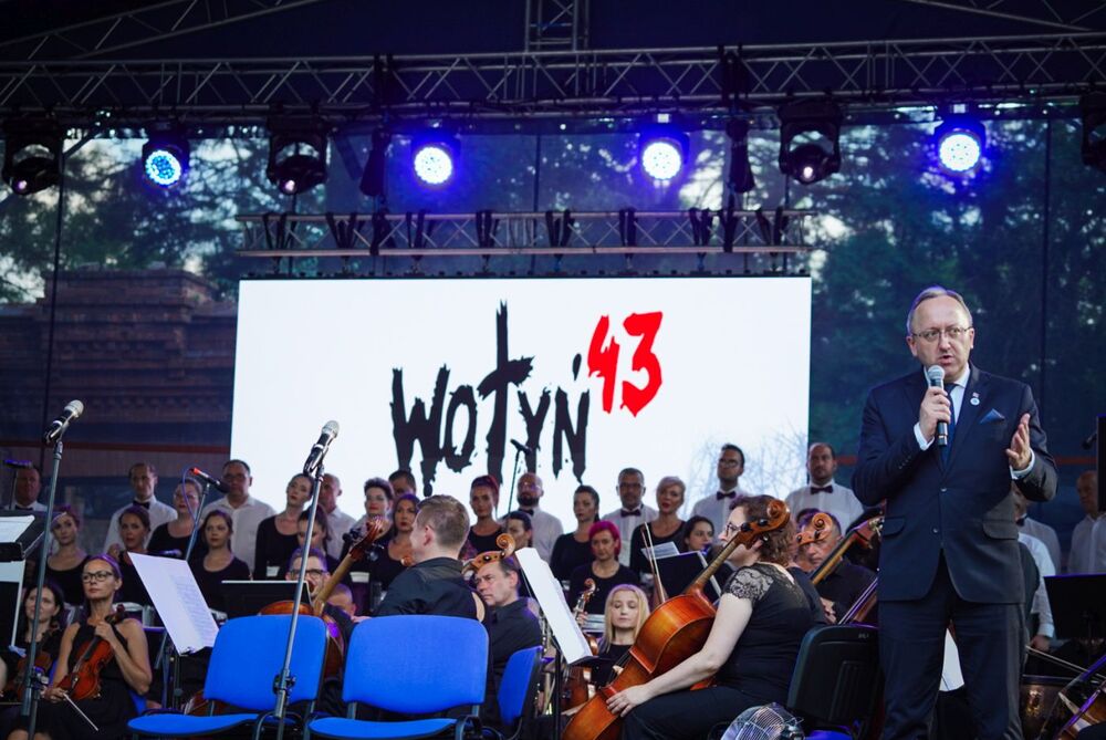 Koncert wieńczący uroczystości w Chełmie, upamiętniające ofiary ludobójstwa na Wołyniu – 12 lipca 2024. Fot. Mateusz Niegowski (IPN)