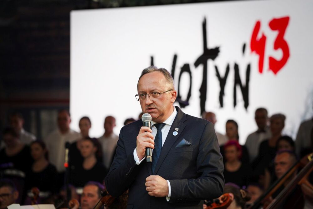 Dr hab. Karol Polejowski, zastępca prezesa IPN – Chełm, 12 lipca 2024. Fot. Mateusz Niegowski (IPN)