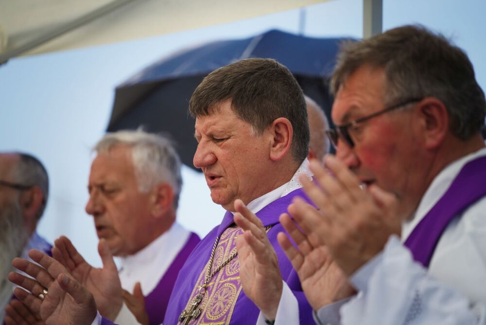 Uroczystości upamiętniające ofiary Zbrodni Wołyńskiej – Sielec (Ukraina), 13 lipca 2024. Fot. Mateusz Niegowski (IPN)