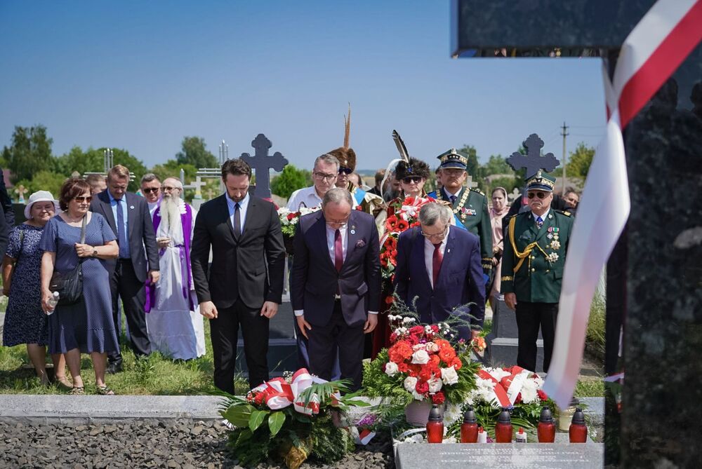 Uroczystości upamiętniające ofiary Zbrodni Wołyńskiej – Sielec (Ukraina), 13 lipca 2024. Fot. Mateusz Niegowski (IPN)