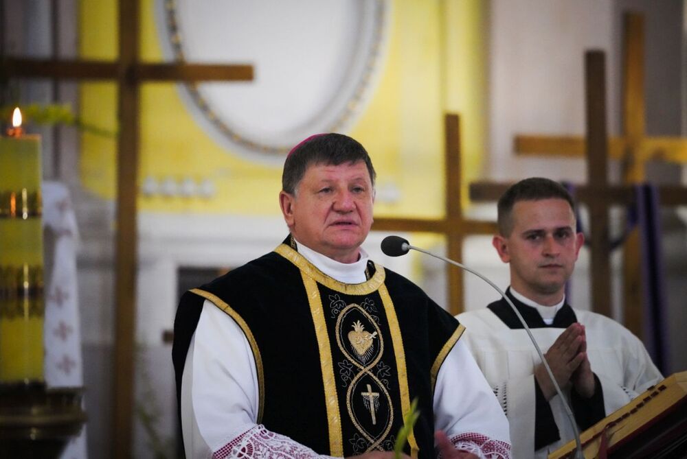 Msza św. w katedrze św. Apostołów Piotra i Pawła w Łucku (Ukraina) –14 lipca 2024. Fot. Mateusz Niegowski (IPN)