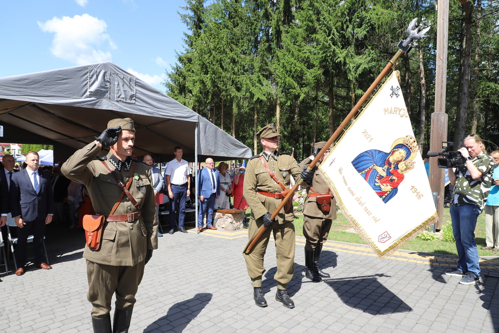 W Gibach uczczono Ofiary Obławy Augustowskiej – 21 lipca 2024. Fot. Paula Prudziłowicz (IPN)