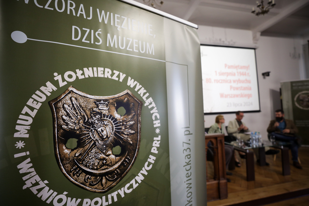 Spotkanie poświęcone Powstaniu Warszawskiemu z cyklu „Z Rakowieckiej… Seminaria naukowe z najnowszej historii Polski” – Warszawa, 23 lipca 2024. Fot. Mikołaj Bujak (IPN)