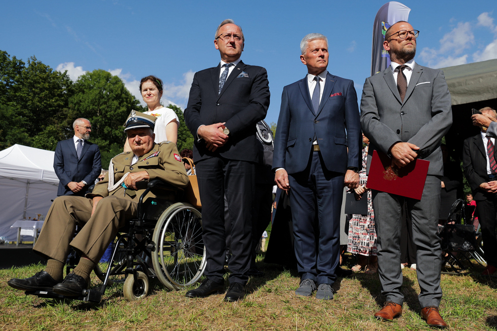 Uroczystość upamiętniająca ofiary niemieckich zbrodni w Pomiechówku – 30 lipca 2024. Fot. Mikołaj Bujak (IPN)
