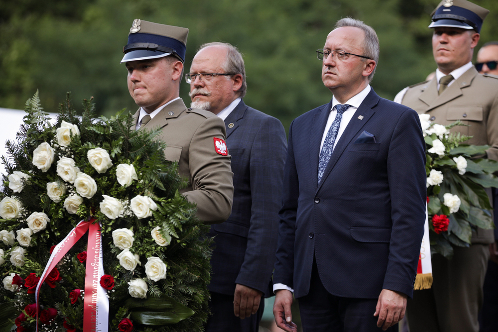 Uroczystość upamiętniająca ofiary niemieckich zbrodni w Pomiechówku – 30 lipca 2024. Fot. Mikołaj Bujak (IPN)