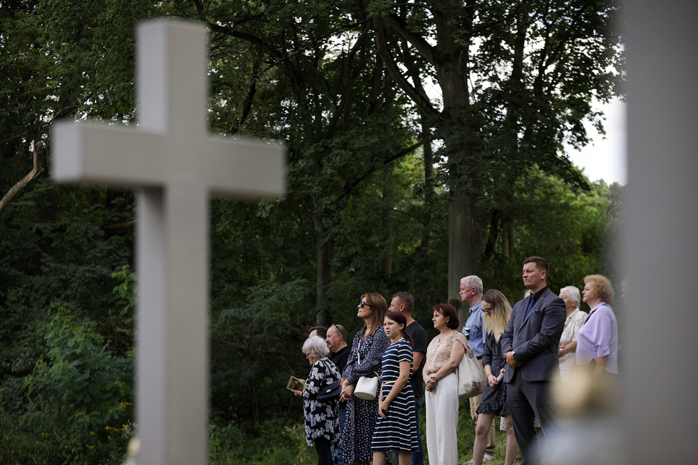 Uroczystość upamiętniająca ofiary niemieckich zbrodni w Pomiechówku – 30 lipca 2024. Fot. Mikołaj Bujak (IPN)