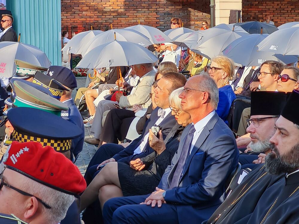 Uroczystości przy pomniku Powstania Warszawskiego na pl. Krasińskich – Warszawa, 31 lipca 2024. Fot. Krzysztof Wojciechowski (IPN)