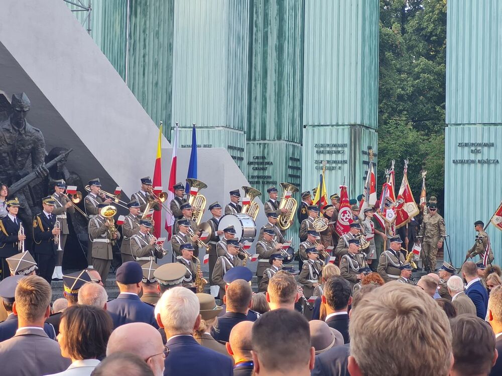 Uroczystości przy pomniku Powstania Warszawskiego na pl. Krasińskich – Warszawa, 31 lipca 2024. Fot. Krzysztof Wojciechowski (IPN)